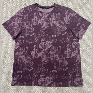 Men's Purple Floral T-Shirt